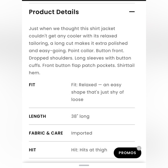 NWT LOFT brushed long shirt jacket plaid blue and white - Picture 4 of 7